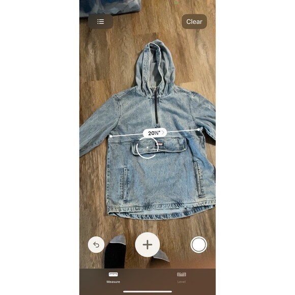 Vintage Guess Denim Quarter zip Pullover Sz Large Light Wash 80s/90s - Picture 12 of 14